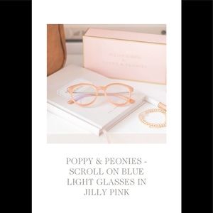 Poppy & Peonies Blue light Glasses - Jilly Pink